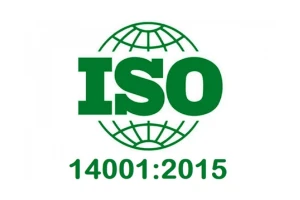 ISO 14001:2015 certified logo